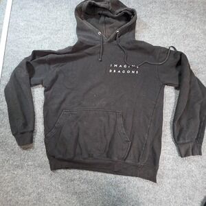 Imagine Dragons Hoodie Mens Medium Black Pullover Fleece Mercury World Tour 2022